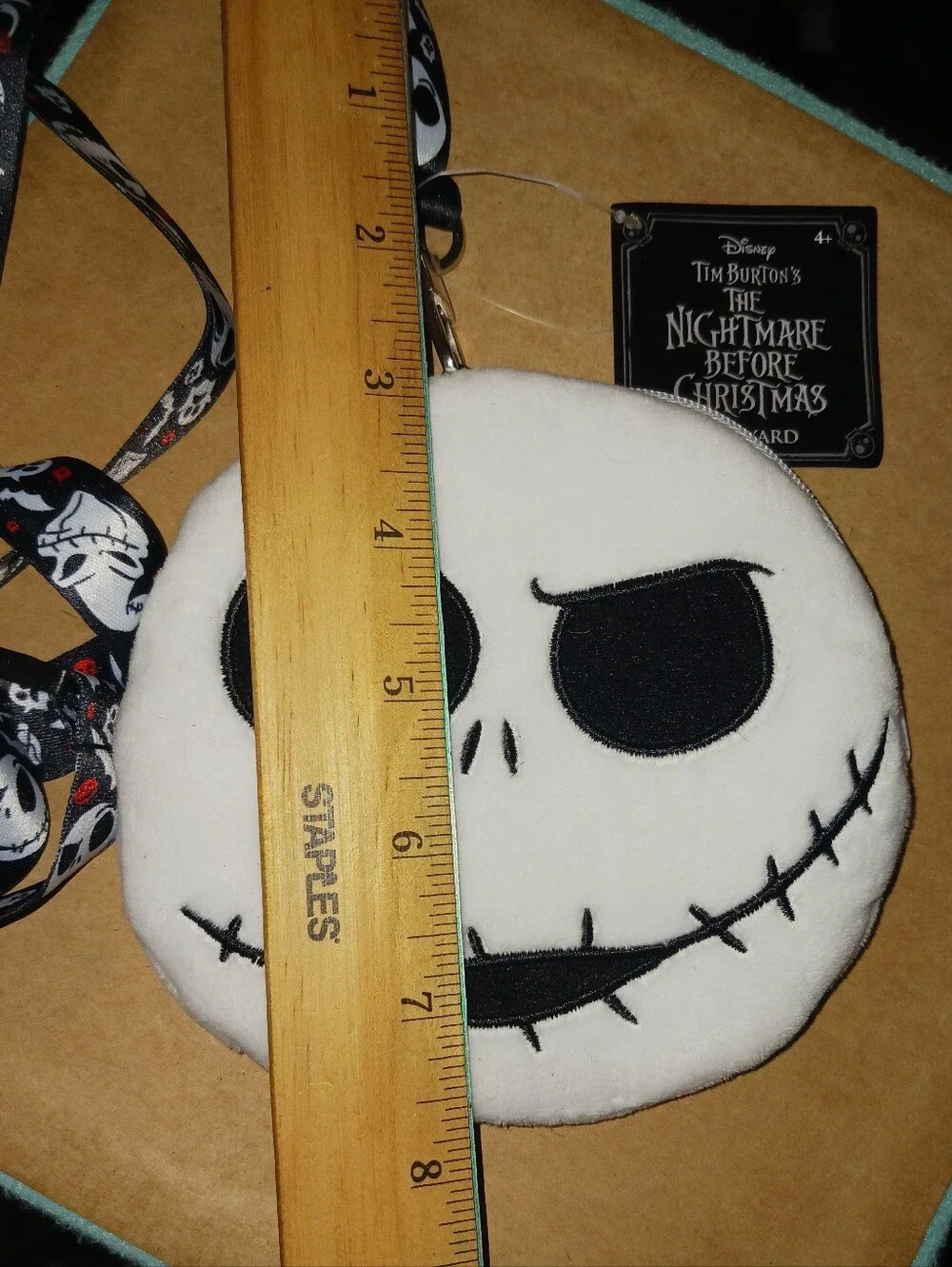 Disney Nightmare Before Christmas Jack Coin Purse Lanyard Card Holder NWT